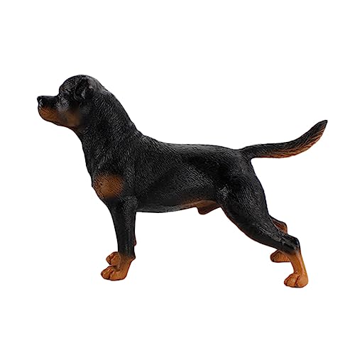 SKISUNO Dekorative Hundefigur Aus Solidem Realistisches Tiermodell Für Als Lernspielzeug Und Tischornament Rottweiler Design Ideales Für Hundefans von SKISUNO