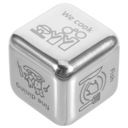 SKISUNO Edelstahl Food Decision Dice Würfel Essenswürfel Entscheidungswürfel für Dinner Familie Freunde Kreatives für Jubiläum und Alltag SKISUNO Edelstahl Food Decision Dice Würfel Essenswürfel Entscheidungswürfel für Dinner Familie Freunde Kreatives für Jubiläum und Alltag von SKISUNO