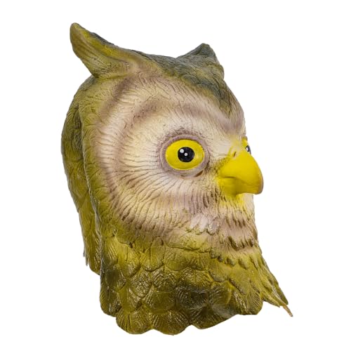 SKISUNO Eulenmaske Tier Vogel Eulen-Cosplay tierische Kopfbedeckung Karnevalsmasken Adlerkopf halloween masken halloween party deko Halloweenkostüm Kostüm Maske Kostümpartyzubehör Emulsion von SKISUNO