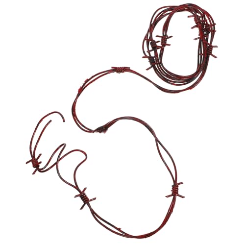 SKISUNO Halloween Deko Stacheldraht Rotes Party Deko Halloween Requisite Für Haunted House Gruselige Girlande und Dekoration SKISUNO Halloween Deko Stacheldraht Rotes Party Deko Halloween Requisite Für Haunted House Gruselige Girlande und Dekoration von SKISUNO