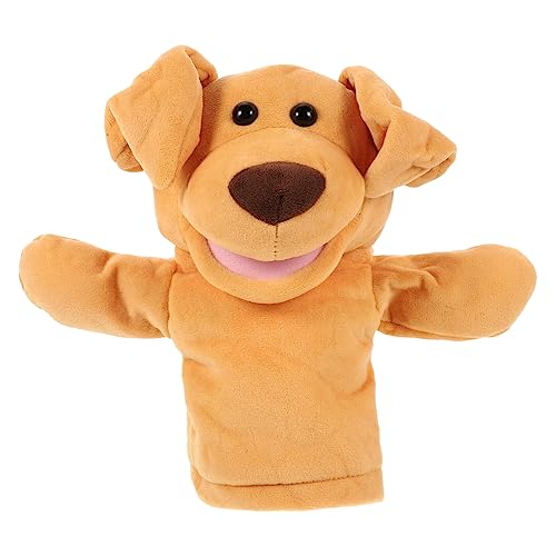 SKISUNO Handpuppe Hund Pädagogische Hunde Handpuppe Für Geschichtenerzählen Und Dekoration Ideal Für Kinder Und Erwachsene Weiches Material 1 Stück von SKISUNO