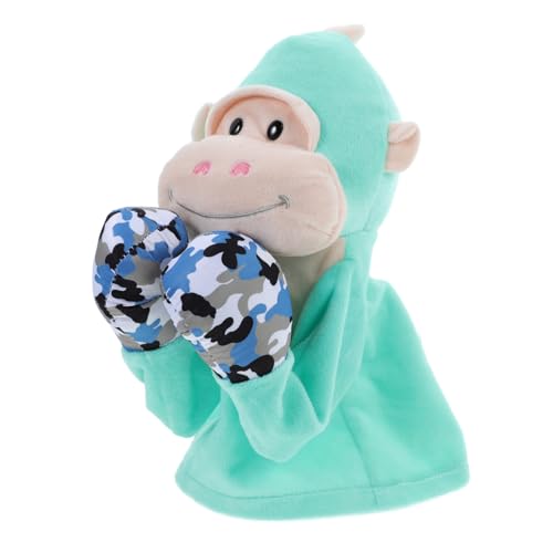 SKISUNO Handpuppenspielzeug Gorilla- tierische Fingerpuppe ausgestopftes Zoospielzeug Plüsch Handpuppe Fingerpuppen Kleinkindspielzeug Marionetten Spielzeug Stofftierpuppen Abs von SKISUNO