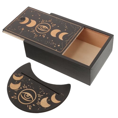 SKISUNO Holz Tarotkartenhalter mit Ständer Kompakte Aufbewahrungsbox mit Großem Stauraum Glatte Kanten Leichtes Holz Vielseitig für Tarotkarten und Orakelkarten Dekorativ für Zuhause und SKISUNO Holz Tarotkartenhalter mit Ständer Kompakte Aufbewahrungsbox mit Großem Stauraum Glatte Kanten Leichtes Holz Vielseitig für Tarotkarten und Orakelkarten Dekorativ für Zuhause und von SKISUNO