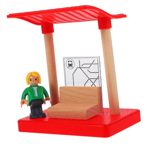 SKISUNO Holzeisenbahn Spielset Bahnsteig aus Naturholz Langlebig Sicher Bahnstation Zubehör für Kreatives Bauen und Fantasievolles SKISUNO Holzeisenbahn Spielset Bahnsteig aus Naturholz Langlebig Sicher Bahnstation Zubehör für Kreatives Bauen und Fantasievolles von SKISUNO