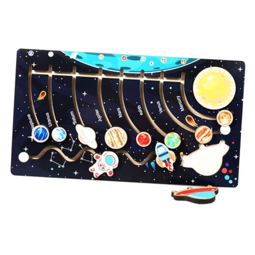 SKISUNO Holzspielzeug Planet Puzzle Teiliges Sonnensystem Lernspiel für Beweglichen Planetenblöcken Beobachtung Logischem Denken und Astronomischem Wissen SKISUNO Holzspielzeug Planet Puzzle Teiliges Sonnensystem Lernspiel für Beweglichen Planetenblöcken Beobachtung Logischem Denken und Astronomischem Wissen von SKISUNO