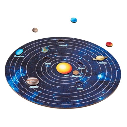 SKISUNO Holzspielzeug Puzzle für Solarsystem Modell Lernförderndes Planeten Puzzle Pädagogisches Weltraumspielzeug für Jungen und Mädchen Fördert Kreativität und Kognitive Fähigkeiten SKISUNO Holzspielzeug Puzzle für Solarsystem Modell Lernförderndes Planeten Puzzle Pädagogisches Weltraumspielzeug für Jungen und Mädchen Fördert Kreativität und Kognitive Fähigkeiten von SKISUNO