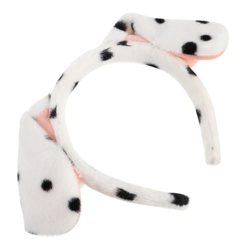 SKISUNO Kawaii Hundeohren Haarreif Aus Stoff Lustiges Cosplay Haarband Für Partys Und Kostüme Weißes Tierkopfband Für Und Erwachsene Perfektes Accessoire Für Rollenspiele von SKISUNO