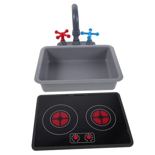 SKISUNO Kinderküchenspielset mit Realistischem Wasserhahn Induktionsherd und Vielfältigem Küchenzubehör Ergonomisch Gestaltet Feinmotorik für Jungen und Mädchen zum Rollenspiel und Eltern SKISUNO Kinderküchenspielset mit Realistischem Wasserhahn Induktionsherd und Vielfältigem Küchenzubehör Ergonomisch Gestaltet Feinmotorik für Jungen und Mädchen zum Rollenspiel und Eltern von SKISUNO