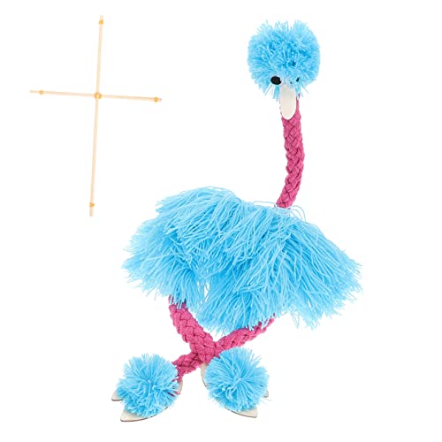 SKISUNO Kinderpuppen für Ostrich Marionette Toy Yarn Puppet Ostrich Hand Puppet Figur Puppenspielzeug for Kids String Doll Parent Child Interactive Educational Toys von SKISUNO