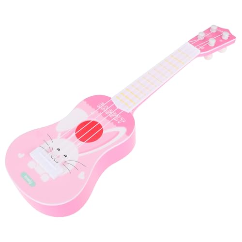 SKISUNO Kunststoff-Ukulele Für Jungen Und Mädchen Gitarrenspielzeug Für Kinder Spielzeug Für Anfänger Instrumentensimulation Musikinstrument von SKISUNO