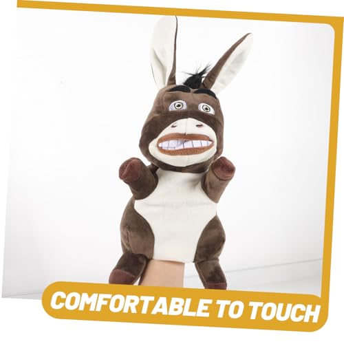 SKISUNO Kleiner Handpuppen Esel aus Plüsch Bauernhoftier für Fördert Kreativität und Geschicklichkeit Interaktive Handpuppe für Geschichten und Rollenspiele SKISUNO Kleiner Handpuppen Esel aus Plüsch Bauernhoftier für Fördert Kreativität und Geschicklichkeit Interaktive Handpuppe für Geschichten und Rollenspiele von SKISUNO