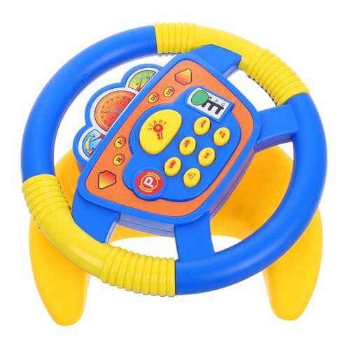 SKISUNO Lenkrad mit Musik und Licht Drehbares Simulierendes Lenkrad für Jungen und Mädchen Vielseitig mit U Förmiger Basis für Kinderwagen und Autositz Motorikförderndes Lernspielzeug SKISUNO Lenkrad mit Musik und Licht Drehbares Simulierendes Lenkrad für Jungen und Mädchen Vielseitig mit U Förmiger Basis für Kinderwagen und Autositz Motorikförderndes Lernspielzeug von SKISUNO