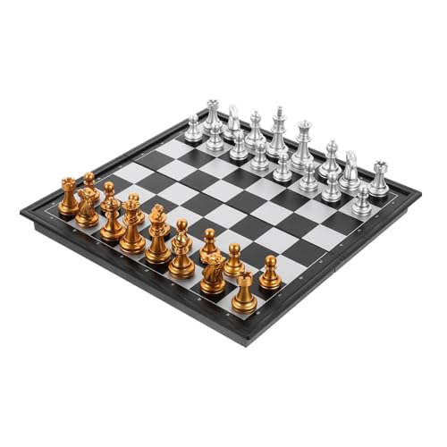 SKISUNO Magnetisches Faltbares Schachspiel Tragbares Reiseschach Brettspiel für Erwachsene Freizeit Gedächtnis und Konzentration Geeignet für Zuhause und Unterwegs SKISUNO Magnetisches Faltbares Schachspiel Tragbares Reiseschach Brettspiel für Erwachsene Freizeit Gedächtnis und Konzentration Geeignet für Zuhause und Unterwegs von SKISUNO