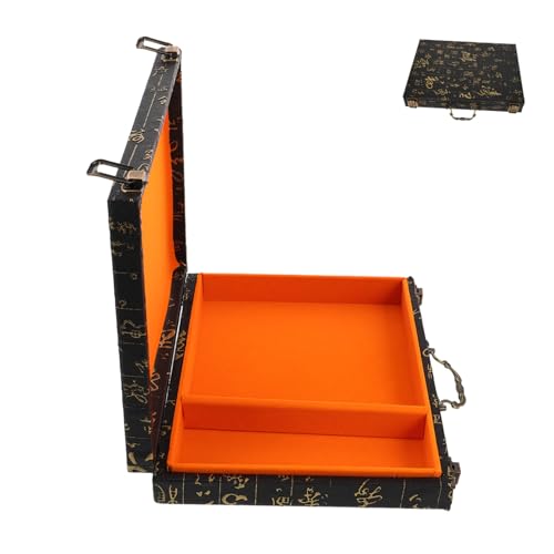 SKISUNO Mahjong Aufbewahrungsbox aus Holz mit Eleganter Prägung Vintage Design Vielseitige Spielstein Aufbewahrung für Mahjong und Schach für Reise und Zuhause SKISUNO Mahjong Aufbewahrungsbox aus Holz mit Eleganter Prägung Vintage Design Vielseitige Spielstein Aufbewahrung für Mahjong und Schach für Reise und Zuhause von SKISUNO