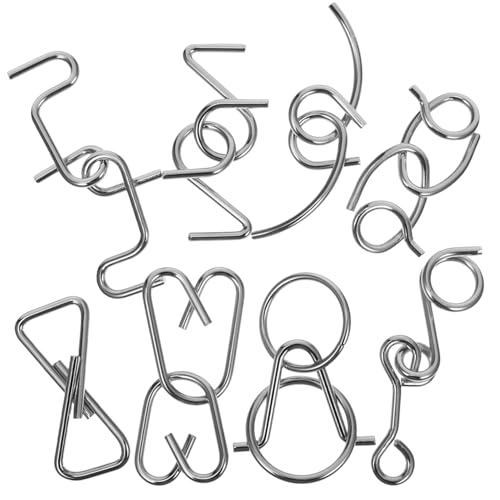 SKISUNO Metall Gehirn Puzzle Teiliges Interlock Denkspiel für Erwachsene und Fördert Problemlösungsfähigkeit Kreativität und Logisches Denken Langlebiges Metall Knobelspiel SKISUNO Metall Gehirn Puzzle Teiliges Interlock Denkspiel für Erwachsene und Fördert Problemlösungsfähigkeit Kreativität und Logisches Denken Langlebiges Metall Knobelspiel von SKISUNO