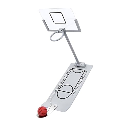 SKISUNO Mini Basketballkorb Klappbar Tischspielzeug Interaktives Basketballspiel für Hand Auge koordination Konzentration Kreatives Familienspiel Silber SKISUNO Mini Basketballkorb Klappbar Tischspielzeug Interaktives Basketballspiel für Hand Auge koordination Konzentration Kreatives Familienspiel Silber von SKISUNO