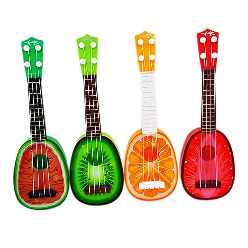 SKISUNO Mini Frucht Ukulele Musikinstrument Für Kleinkinder Pädagogisches Lernspielzeug Perfekt Für Frühe Musikalische Entwicklung Erdbeere von SKISUNO