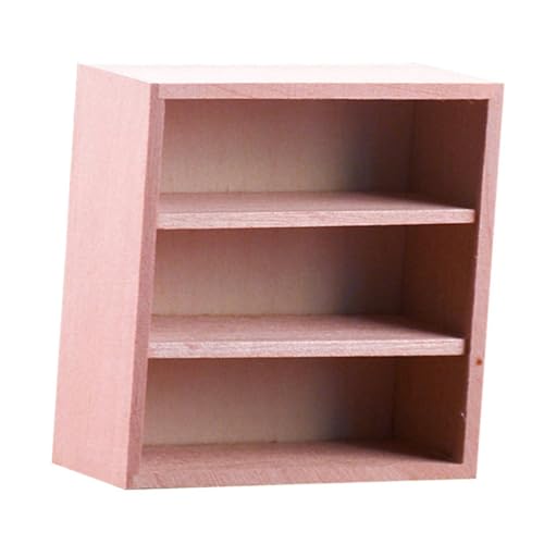 SKISUNO Mini Schrank Dekoration Mini Möbelmodelle Mini Schrank Puppenhaus Puppenhaus Möbel Dekorativer Mini Schrank Miniatur Schrank Mini Holzschrank Holz Mini Schrank von SKISUNO