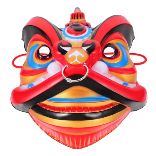 SKISUNO Orientalische Löwenmaske Erwachender Vollständige Manuelle Löwenmaske Für Männer Performance Bühne Jahrestreffen Halloween Cartoon Maske Chinesische Löwenmaske Zarte von SKISUNO