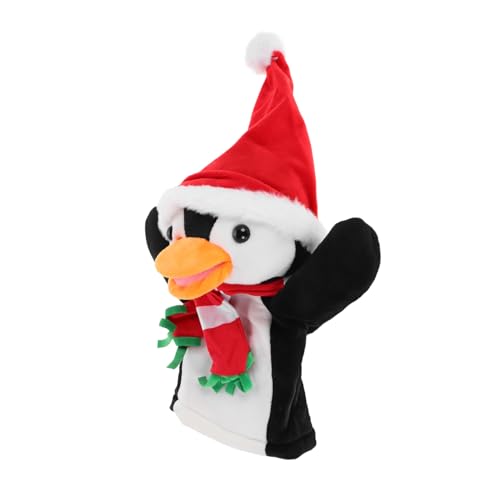 SKISUNO Pinguin-handpuppe Tierische Fingerpuppen Süße Plüschhandtiere Süße Pinguin-fingerpuppen Puppenspieltiere Weiche Puppen Dschungeltier-fingerpuppen Waldtier-handpuppen Stoff von SKISUNO