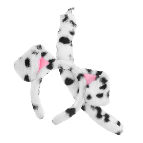 SKISUNO Plüsch Dalmatiner Hund Ohren Stirnband mit Weicher Haarschmuck für Erwachsene Vielseitiges Hunde Kostüm Zubehör für Halloween Cosplay und Party Sichere und Bequeme Passform SKISUNO Plüsch Dalmatiner Hund Ohren Stirnband mit Weicher Haarschmuck für Erwachsene Vielseitiges Hunde Kostüm Zubehör für Halloween Cosplay und Party Sichere und Bequeme Passform von SKISUNO