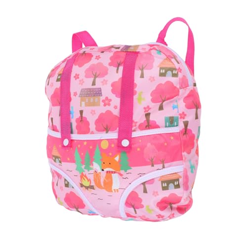 SKISUNO Puppenträger Rucksack Stofftier Rucksack Puppenträger Für Kleine Mädchen Puppen Kleinkind Rucksack Spielwickeltasche Tierpuppen Rucksack von SKISUNO