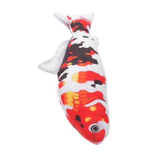 SKISUNO Realistisches Koi Karpfen Plüschtier Weiches Kissen Niedliches Japanisches Cartoon Fisch Design Kuscheliges Kinderspielzeug Lernspielzeug und für Katzen SKISUNO Realistisches Koi Karpfen Plüschtier Weiches Kissen Niedliches Japanisches Cartoon Fisch Design Kuscheliges Kinderspielzeug Lernspielzeug und für Katzen von SKISUNO