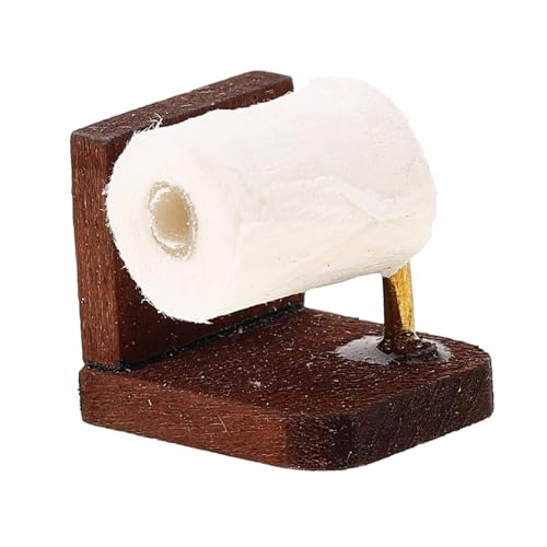 SKISUNO Rollen Sie Mini Mini Toilettenpapier Toilettenpapier Modell Miniatur Papierhandtuch Miniatur Szenenmodell Puppenhaus Seidenpapier Puppenhaus Toilettenpapier Rollenspiel von SKISUNO