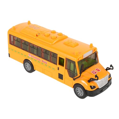 SKISUNO Schulbusmodell Reibungsbetriebener Schulbus Maßstab 116 Schulbus Minibus Modellauto Spielzeug Schulbus Druckgussfahrzeuge Mini Pickup Truck Druckguss Schulbusauto von SKISUNO