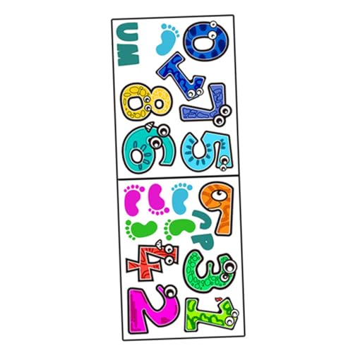 SKISUNO Selbstklebende Zahlen Spiel Bodenaufkleber Cartoon Muster Kinderzimmer Lernspiel Abnehmbar Wasserfest für Spiel Kinderzimmer zur Kreativität und Eltern Junge Mädchen Interaktion SKISUNO Selbstklebende Zahlen Spiel Bodenaufkleber Cartoon Muster Kinderzimmer Lernspiel Abnehmbar Wasserfest für Spiel Kinderzimmer zur Kreativität und Eltern Junge Mädchen Interaktion von SKISUNO