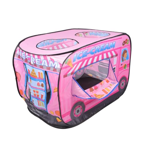 SKISUNO Spielzelt Eiswagen aus Reißfestem Vliesstoff Indoor Outdoor Spielhaus für Mädchen Jungen Leichter Aufbau Privater Rückzugsort zum Lesen und Entspannen Bunte Eiscreme Design SKISUNO Spielzelt Eiswagen aus Reißfestem Vliesstoff Indoor Outdoor Spielhaus für Mädchen Jungen Leichter Aufbau Privater Rückzugsort zum Lesen und Entspannen Bunte Eiscreme Design von SKISUNO