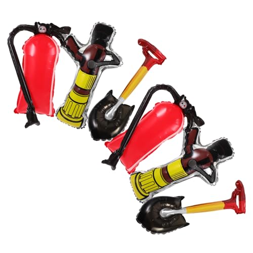 SKISUNO Teiliges Feuerwehr Party Folienballons aus Aluminiumfolie Aufblasbar Inklusive Feuerlöscher Schaufel und Hydrant Robuste Feuerwehr Deko für Kindergeburtstag Halloween und SKISUNO Teiliges Feuerwehr Party Folienballons aus Aluminiumfolie Aufblasbar Inklusive Feuerlöscher Schaufel und Hydrant Robuste Feuerwehr Deko für Kindergeburtstag Halloween und von SKISUNO