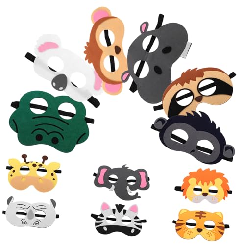 SKISUNO Tiermaskendekoration Versorgung Cartoon Maske für Kinder Themenmasken Halloween Lustige für Party Cosplay Maske Lustige Anzieh Cartoon Tiermaske von SKISUNO