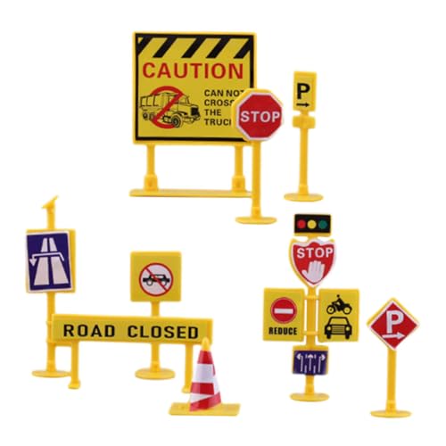 SKISUNO Verkehrsschilder Teilig Miniatur Straßenbarrieren aus Kunststoff Pädagogisch Nützlich Langlebig und Sicher für Verkehrswissen Lernen und Familienspiel SKISUNO Verkehrsschilder Teilig Miniatur Straßenbarrieren aus Kunststoff Pädagogisch Nützlich Langlebig und Sicher für Verkehrswissen Lernen und Familienspiel von SKISUNO
