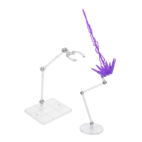 SKISUNO Verstellbarer Action Figuren Ständer mit Klarer Kunststoffbasis und Spektakulären Laserenergie Effektteilen Stabiler Display Halter für Sammelmodelle und Puppen für Tabletop SKISUNO Verstellbarer Action Figuren Ständer mit Klarer Kunststoffbasis und Spektakulären Laserenergie Effektteilen Stabiler Display Halter für Sammelmodelle und Puppen für Tabletop von SKISUNO