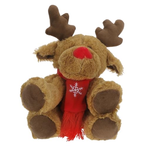 SKISUNO Weihnachtliches üsch Elchspielzeug Niedlicher Elk Doll Für Und ädchen Helles Perfektes Zur Weihnachtszeit von SKISUNO