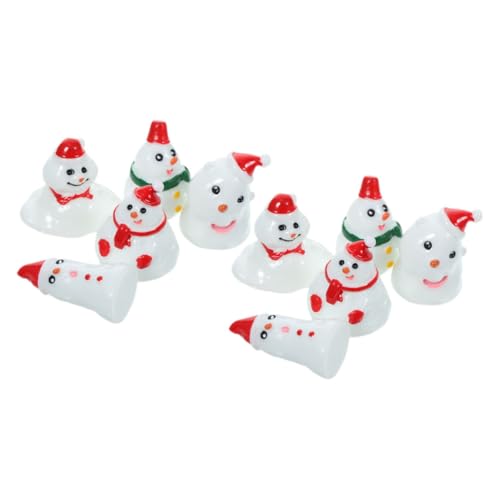 SKISUNO Weihnachtsdeko Schneemann Figuren Lustige Weihnachtsornamente Für Garten Und Party Tischdekoration Miniature von SKISUNO