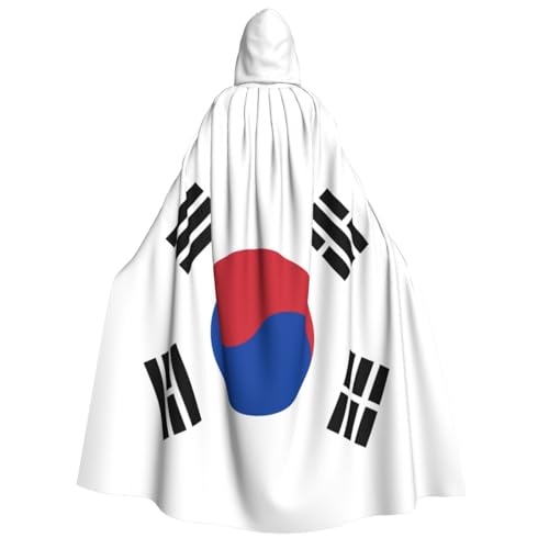 SKKNT Flagge der Republik Korea, Unisex, Kapuzenumhang, Kostüm, Damen, Herren, Vampir, Halloween, Cosplay, Karneval, Mottoparty von SKKNT