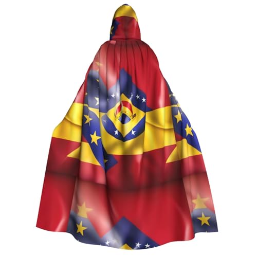 SKKNT Flagge von Venezuela, Unisex, Kapuzenumhang, Kostüm, Damen, Herren, Vampir, Halloween, Cosplay, Karneval, Mottoparty von SKKNT