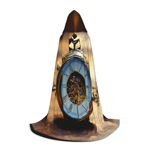 SKKNT Gears Clock Bronze-Umhang mit Kapuze und Jahrhundertdruck, Unisex, verschiedene Zauberer-Robe, Halloween, Cosplay und Karneval, Gothic SKKNT Gears Clock Bronze-Umhang mit Kapuze und Jahrhundertdruck, Unisex, verschiedene Zauberer-Robe, Halloween, Cosplay und Karneval, Gothic von SKKNT