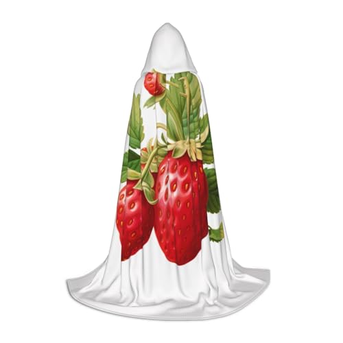 SKKNT Kapuzenumhang mit Erdbeer-Clipart-Druck, Unisex, verschiedene Zauberer-Robe, Halloween, Cosplay und Karneval, Gothic SKKNT Kapuzenumhang mit Erdbeer-Clipart-Druck, Unisex, verschiedene Zauberer-Robe, Halloween, Cosplay und Karneval, Gothic von SKKNT