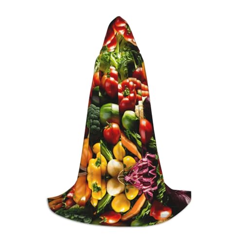 SKKNT Kapuzenumhang mit Gemüse und Früchten, Unisex, verschiedene Zauberer-Robe, Halloween, Cosplay und Karneval, Gothic SKKNT Kapuzenumhang mit Gemüse und Früchten, Unisex, verschiedene Zauberer-Robe, Halloween, Cosplay und Karneval, Gothic von SKKNT