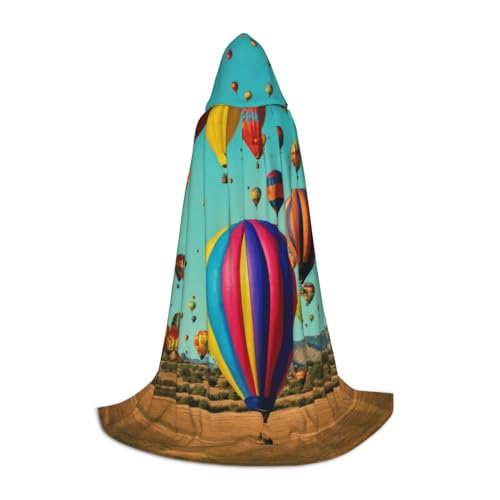 SKKNT Kapuzenumhang mit Lavendel-Heißluftballon-Druck, Unisex, verschiedene Zauberer-Robe, Halloween, Cosplay und Karneval, Gothic SKKNT Kapuzenumhang mit Lavendel-Heißluftballon-Druck, Unisex, verschiedene Zauberer-Robe, Halloween, Cosplay und Karneval, Gothic von SKKNT