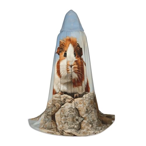 SKKNT Kapuzenumhang mit Meerschweinchen-Aufdruck, Unisex, verschiedene Zauberer-Robe, Halloween, Cosplay und Karneval, Gothic SKKNT Kapuzenumhang mit Meerschweinchen-Aufdruck, Unisex, verschiedene Zauberer-Robe, Halloween, Cosplay und Karneval, Gothic von SKKNT