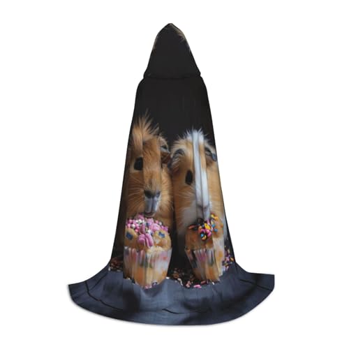 SKKNT Kapuzenumhang mit Meerschweinchen und Cupcakes, Unisex, verschiedene Zauberer-Robe, Halloween, Cosplay und Karneval, Gothic SKKNT Kapuzenumhang mit Meerschweinchen und Cupcakes, Unisex, verschiedene Zauberer-Robe, Halloween, Cosplay und Karneval, Gothic von SKKNT