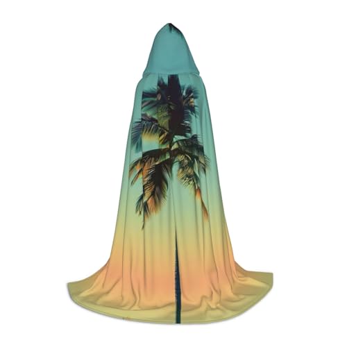 SKKNT Kapuzenumhang mit Palmenaufdruck, Unisex, verschiedene Zauberer-Robe, Halloween, Cosplay und Karneval, Gothic SKKNT Kapuzenumhang mit Palmenaufdruck, Unisex, verschiedene Zauberer-Robe, Halloween, Cosplay und Karneval, Gothic von SKKNT