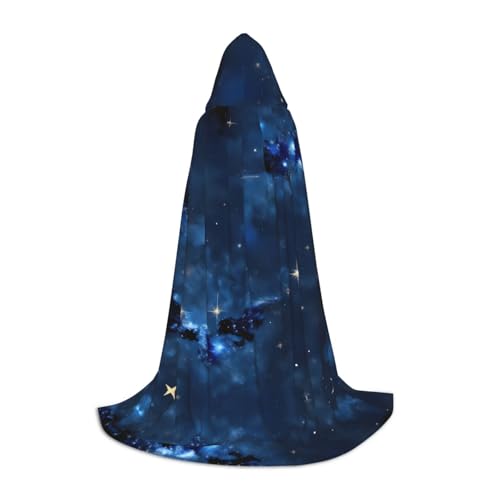 SKKNT Kapuzenumhang mit blauem Galaxie-Druck, Unisex, verschiedene Zauberer-Robe, Halloween, Cosplay und Karneval, Gothic SKKNT Kapuzenumhang mit blauem Galaxie-Druck, Unisex, verschiedene Zauberer-Robe, Halloween, Cosplay und Karneval, Gothic von SKKNT