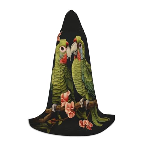 SKKNT Umhang mit Kapuze für Paare, Papageien, Olivendruck, Unisex, verschiedene Zauberer-Robe, Halloween, Cosplay und Karneval, Gothic SKKNT Umhang mit Kapuze für Paare, Papageien, Olivendruck, Unisex, verschiedene Zauberer-Robe, Halloween, Cosplay und Karneval, Gothic von SKKNT