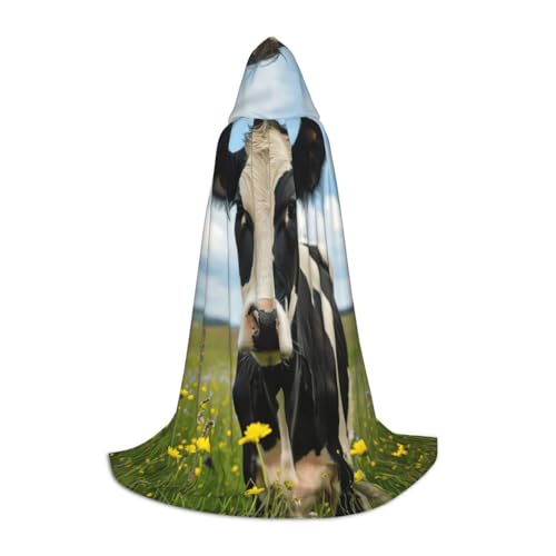 SKKNT Umhang mit Kapuze und Kuhmotiv, Unisex, verschiedene Zauberer-Robe, Halloween, Cosplay und Karneval, Gothic SKKNT Umhang mit Kapuze und Kuhmotiv, Unisex, verschiedene Zauberer-Robe, Halloween, Cosplay und Karneval, Gothic von SKKNT
