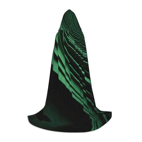SKKNT Umhang mit Kapuze und Kurvendruck, Unisex, verschiedene Zauberer-Robe, Halloween, Cosplay und Karneval, Gothic, Grün SKKNT Umhang mit Kapuze und Kurvendruck, Unisex, verschiedene Zauberer-Robe, Halloween, Cosplay und Karneval, Gothic, Grün von SKKNT